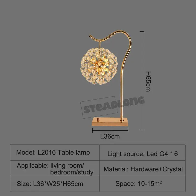 Decorbites led sunflower crystal gold floor lamp for living room
