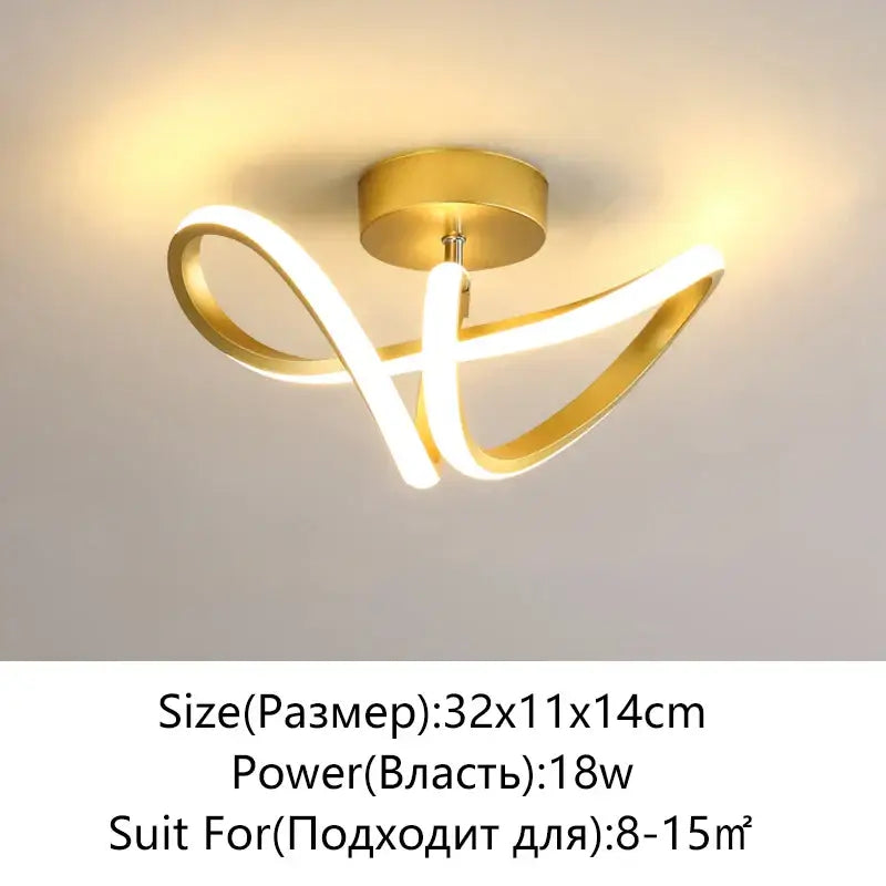 Modern black & white led surface mounted ceiling lights aisle