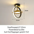 Modern black & white led surface mounted ceiling lights aisle