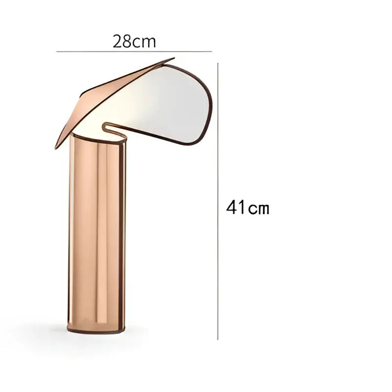 Modern rose gold & chrome decorbites led table lamp bedroom lighting