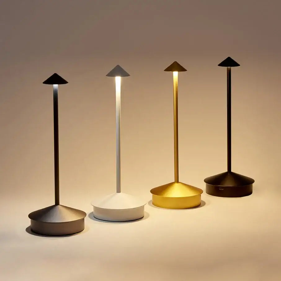 Minimalist metal led table lamp bedroom ambient night light