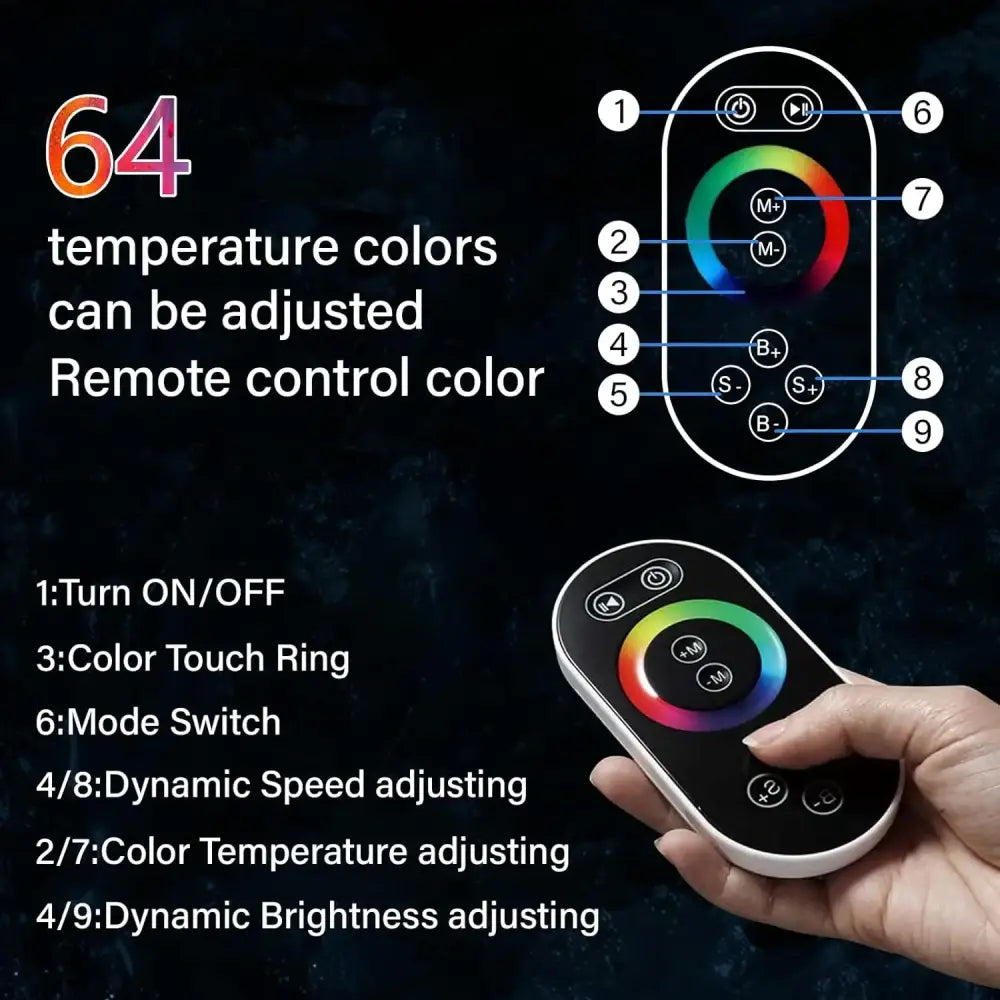 Modern black led waterfall shower faucet set bathroom rain system