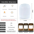 Minimalist white and black led touch night light bedroom lamp