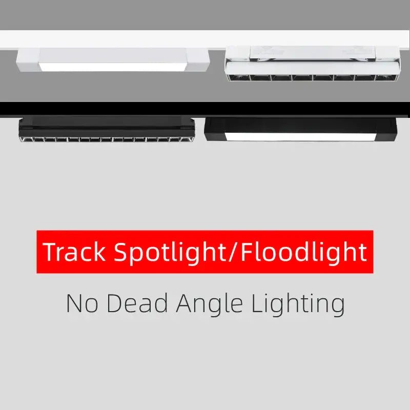 Modern black decorbites led track lamps living room spotlight system