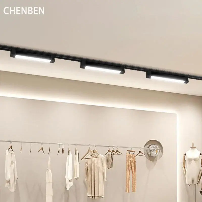 Modern black led track light set living room ceiling fixture