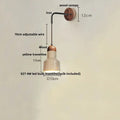 Modern beige travertine stone wall lamp stair light