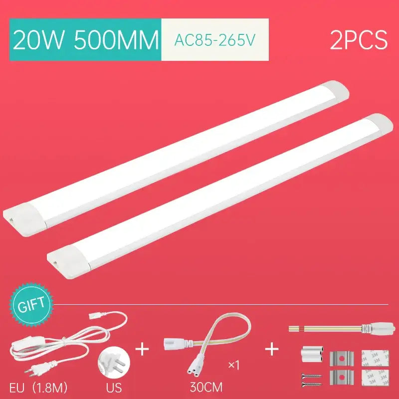 Modern white led tube fixture living room strip light