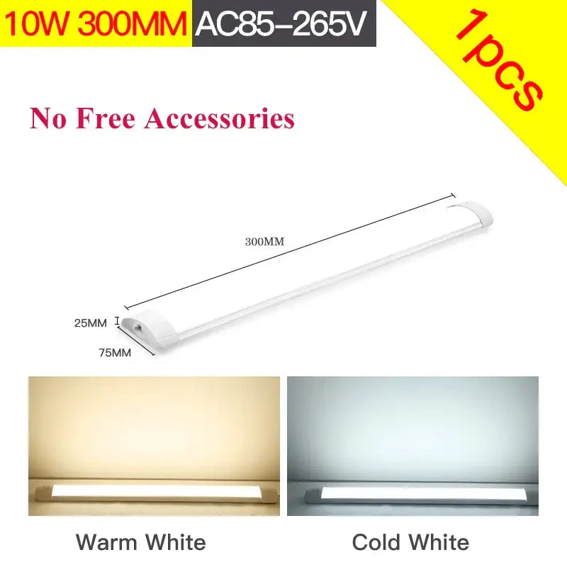 Modern white led tube fixture living room strip light