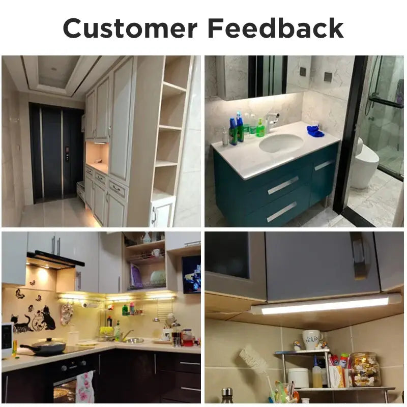 Modern white led tube fixture living room strip light