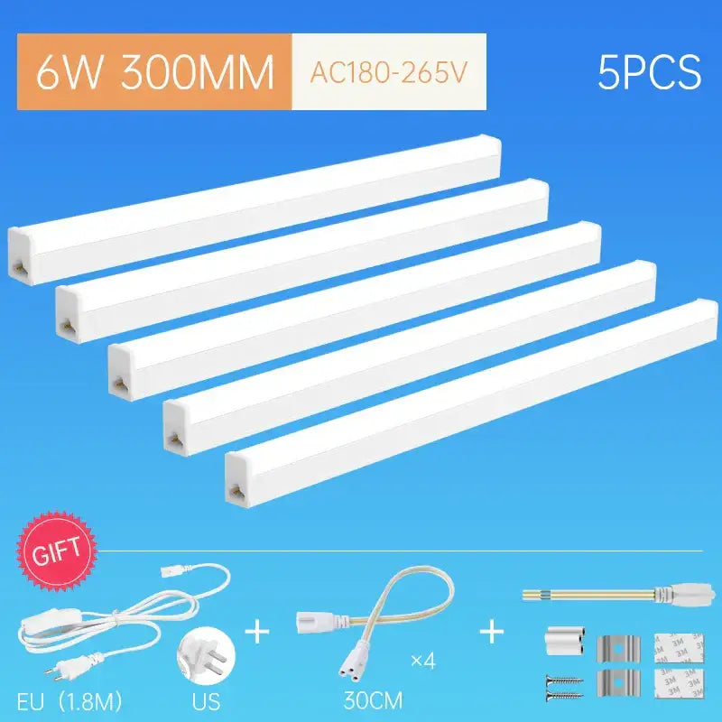 Modern white led tube fixture living room strip light