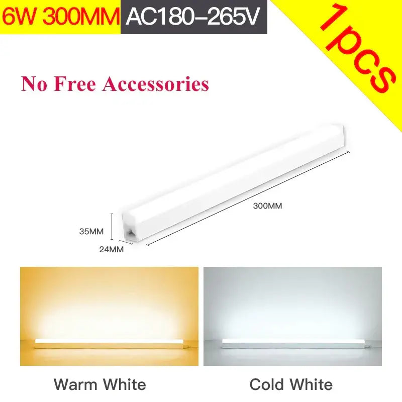 Modern white led tube fixture living room strip light