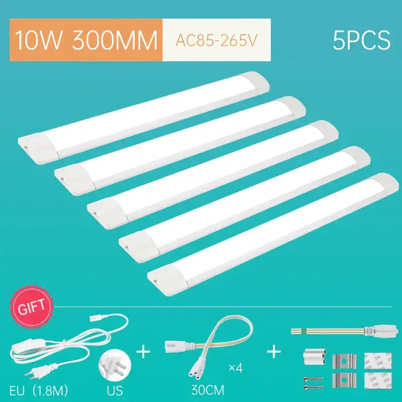 Modern white led tube fixture living room strip light