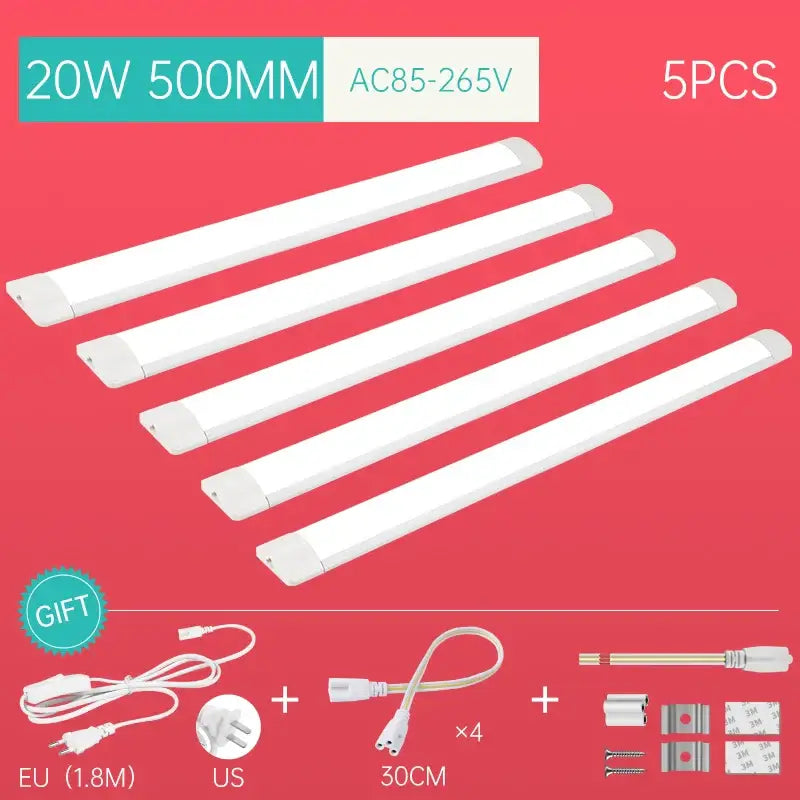 Modern white led tube fixture living room strip light