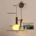 Decorbites led wall orange glass pendant light bedroom brass accent