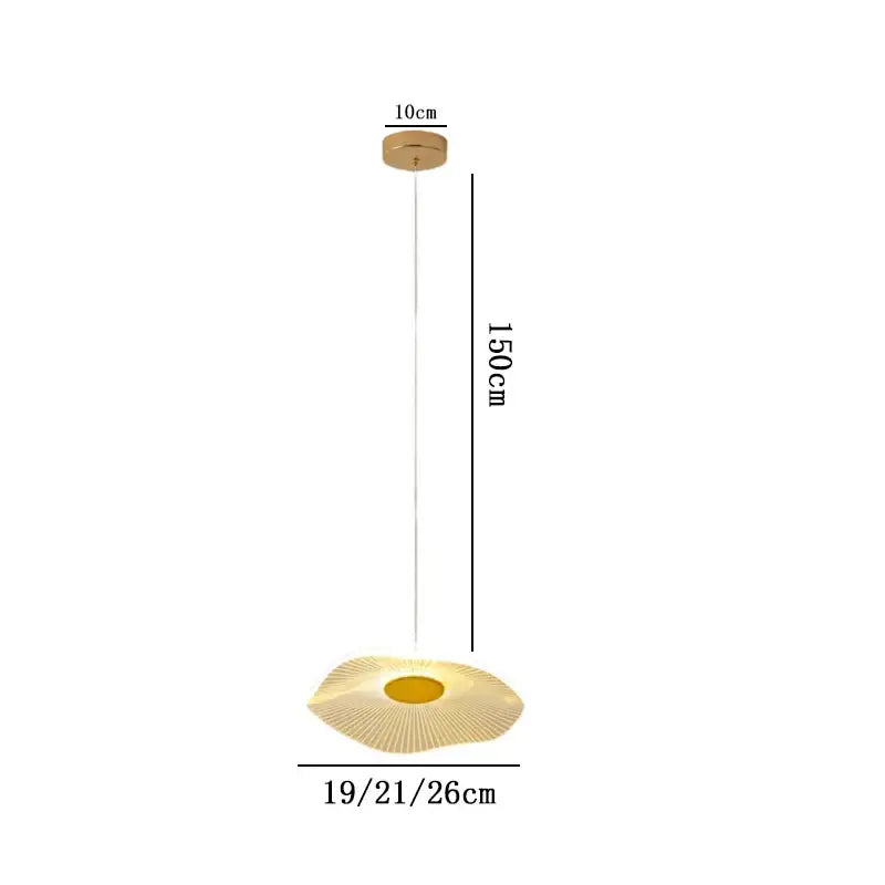 Modern white lotus leaf chandelier living room pendant light