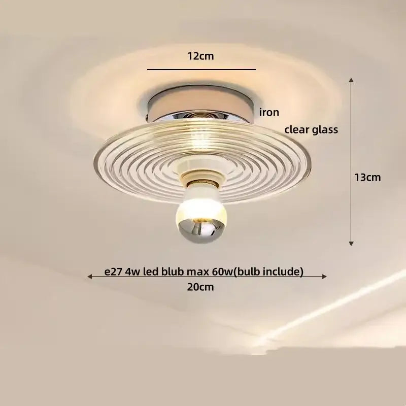 Nordic pink & purple lotus leaf led ceiling lamp for bedroom