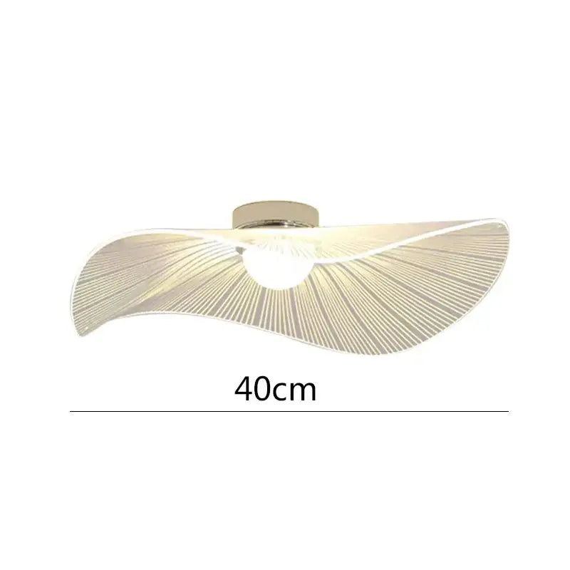 Modern minimalist white lotus leaf led chandelier living room pendant light