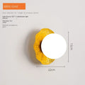 Minimalist gold & yellow lotus leaf led wall lamp living room