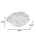 Modern clear glass lotus seedpod resin sculpture living room decor