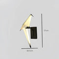 Origami white gold love bird chandelier dining room light
