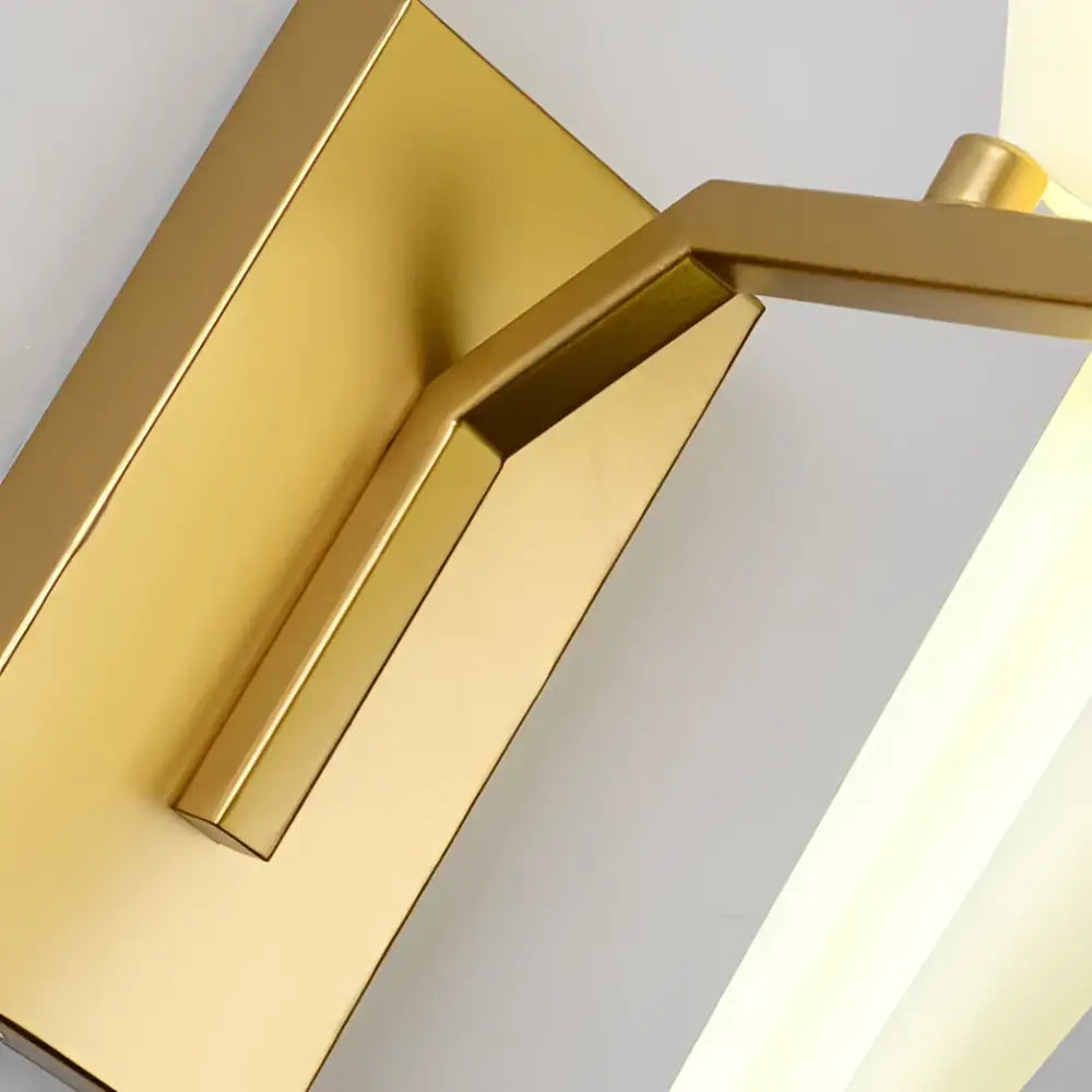 Modern gold origami crane led wall sconce bedroom light
