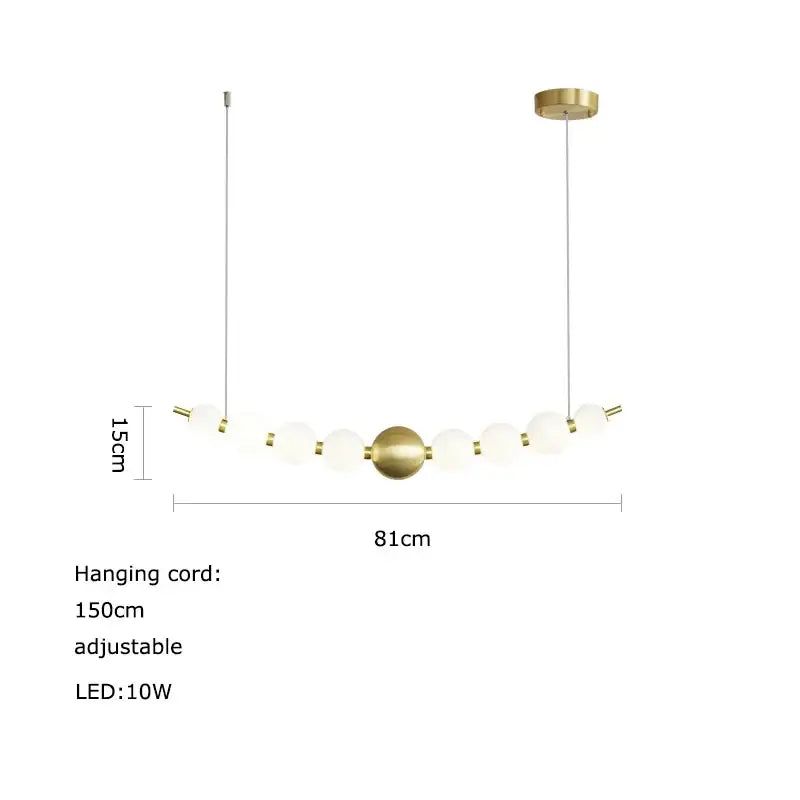 Modern decorbites love gold chrome chandelier dining room pendant light