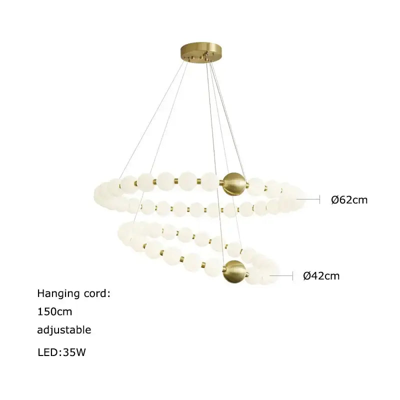 Modern decorbites love gold chrome chandelier dining room pendant light