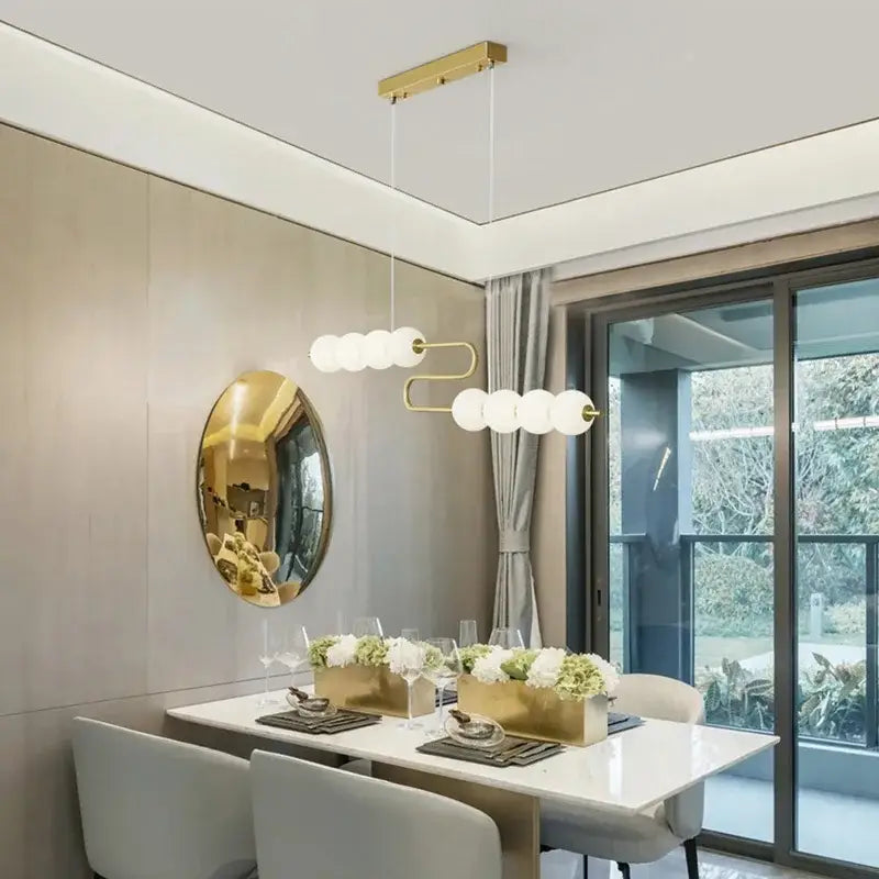 Modern decorbites love gold chrome chandelier dining room pendant light