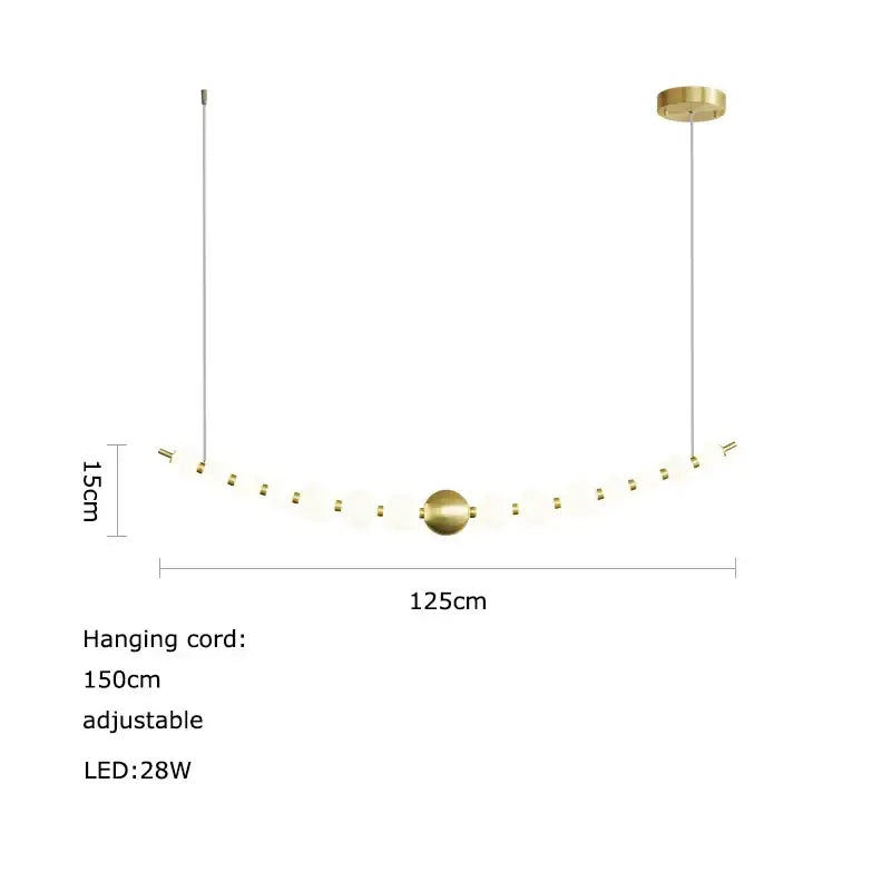 Modern decorbites love gold chrome chandelier dining room pendant light