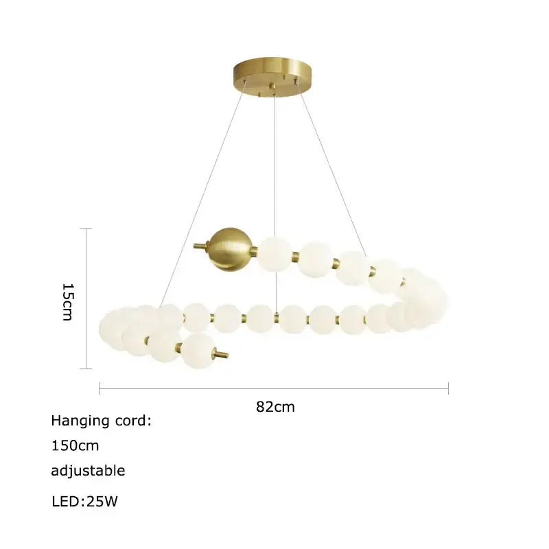 Modern decorbites love gold chrome chandelier dining room pendant light