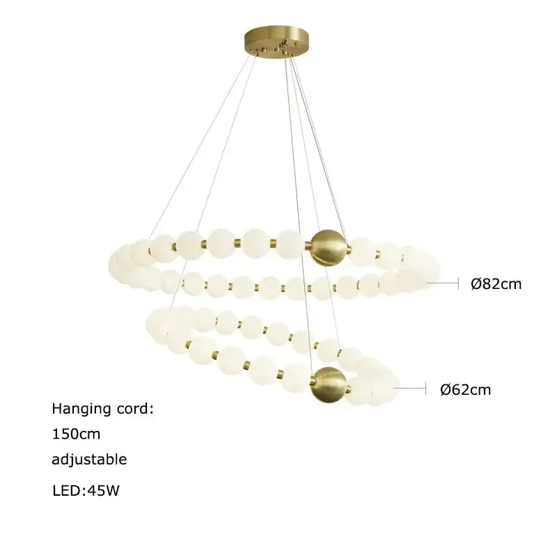 Modern decorbites love gold chrome chandelier dining room pendant light