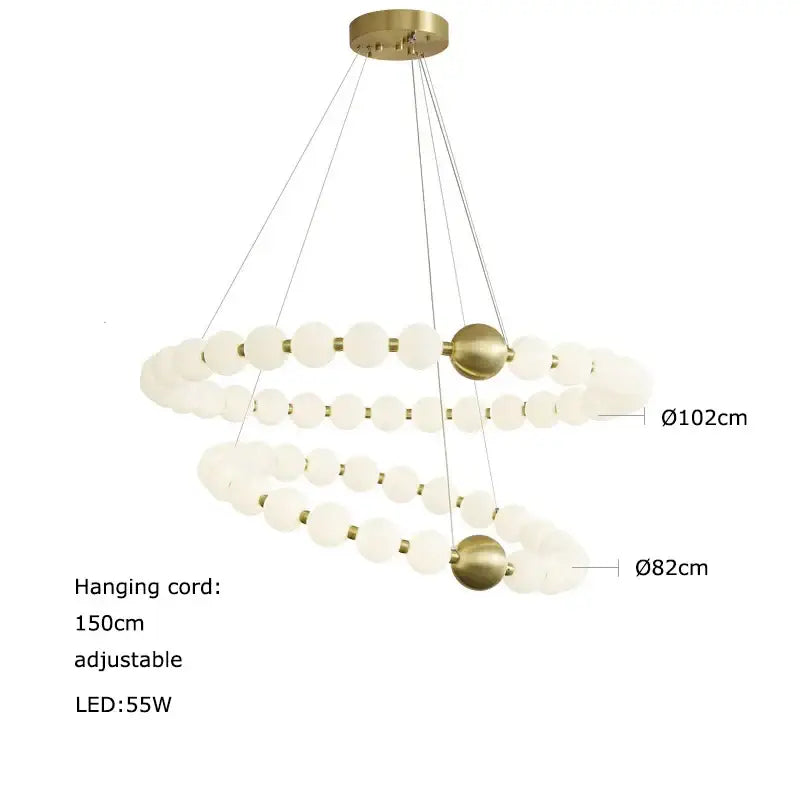 Modern decorbites love gold chrome chandelier dining room pendant light