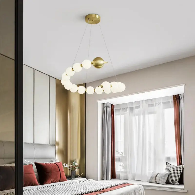 Modern decorbites love gold chrome chandelier dining room pendant light