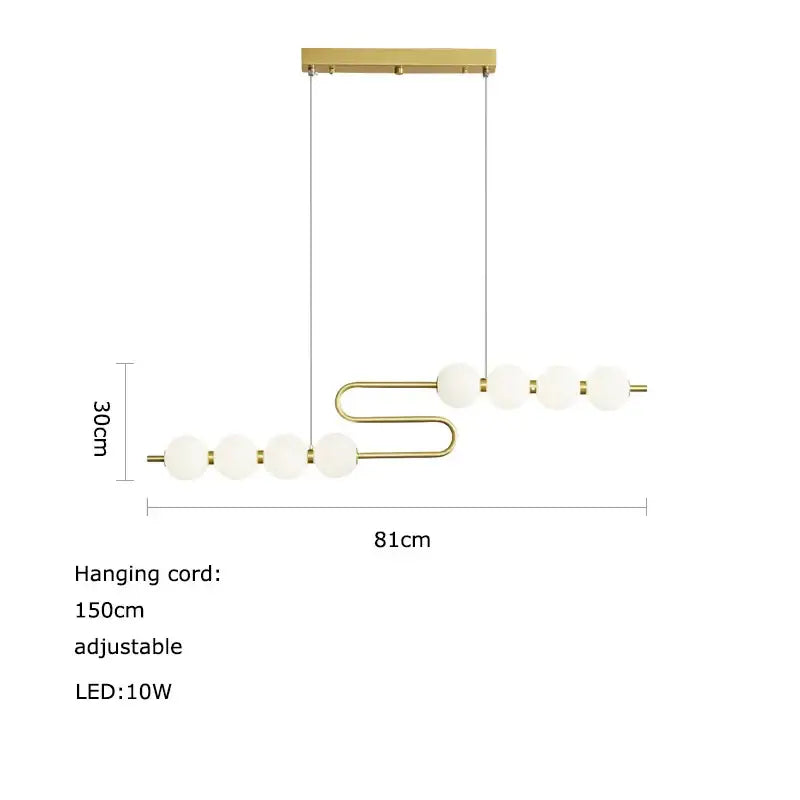 Modern decorbites love gold chrome chandelier dining room pendant light