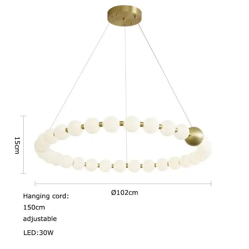Modern decorbites love gold chrome chandelier dining room pendant light