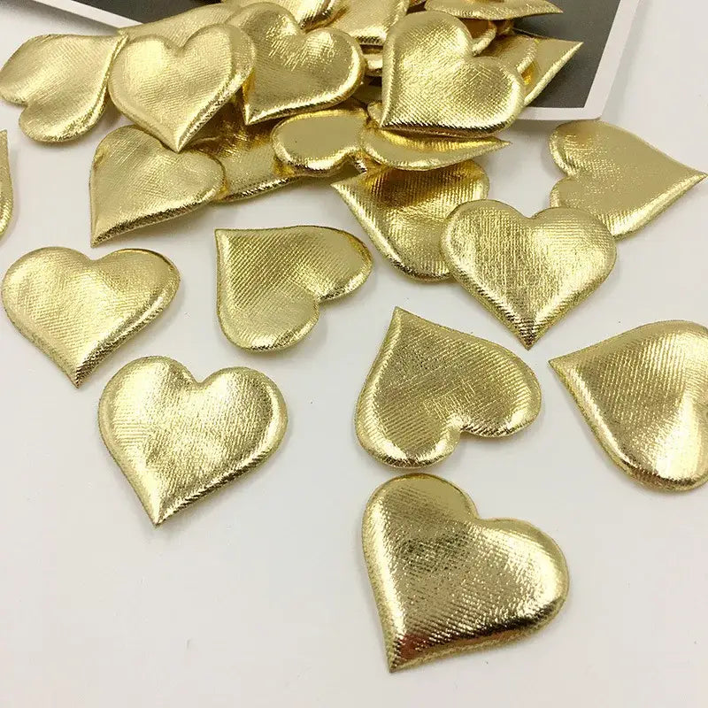 Decorbites love petal peach heart gold wedding decor bedroom bouquet