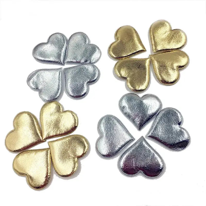 Decorbites love petal peach heart gold wedding decor bedroom bouquet