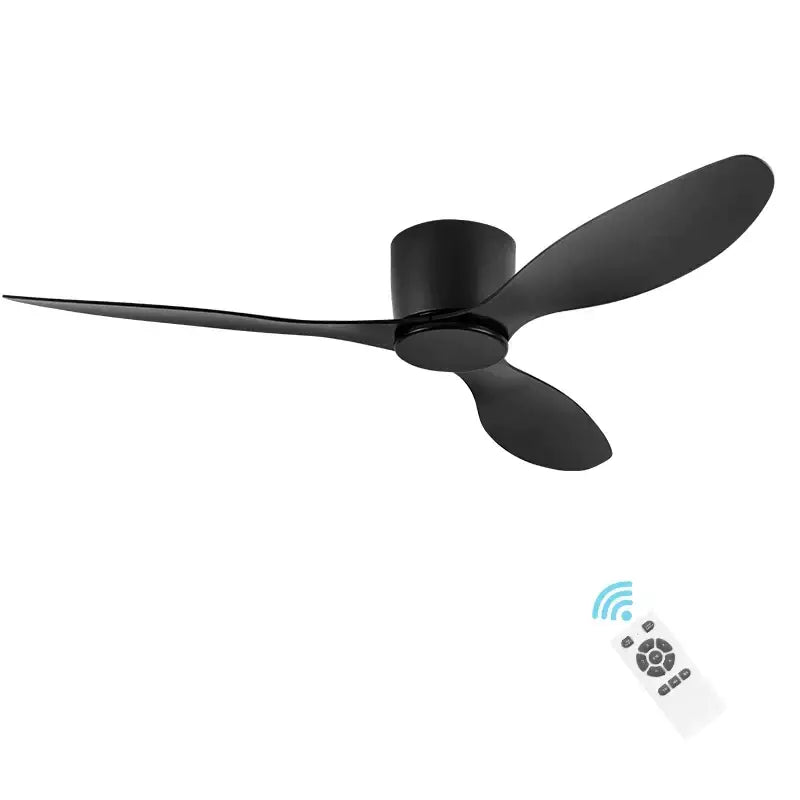 Modern white and light wood ceiling fan bedroom low floor design