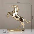 Modern gold horse resin home decoration sculpture living room decor