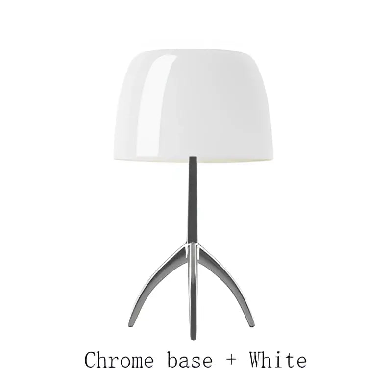 Modern red green & beige tripod table lamp bedroom led light