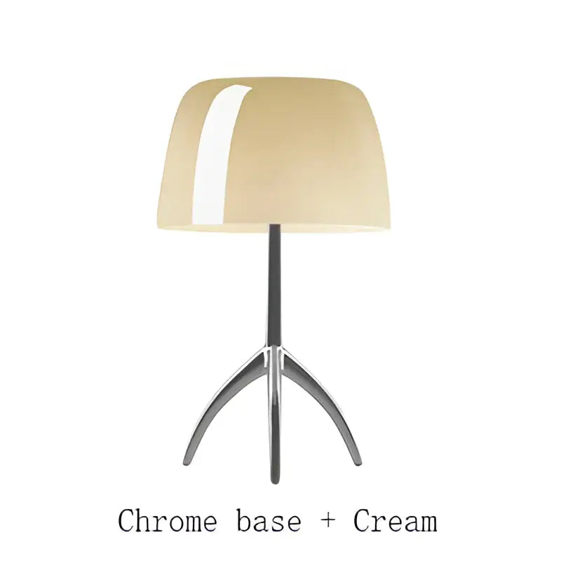 Modern red green & beige tripod table lamp bedroom led light