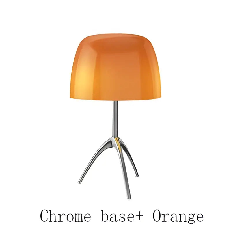 Modern red green & beige tripod table lamp bedroom led light