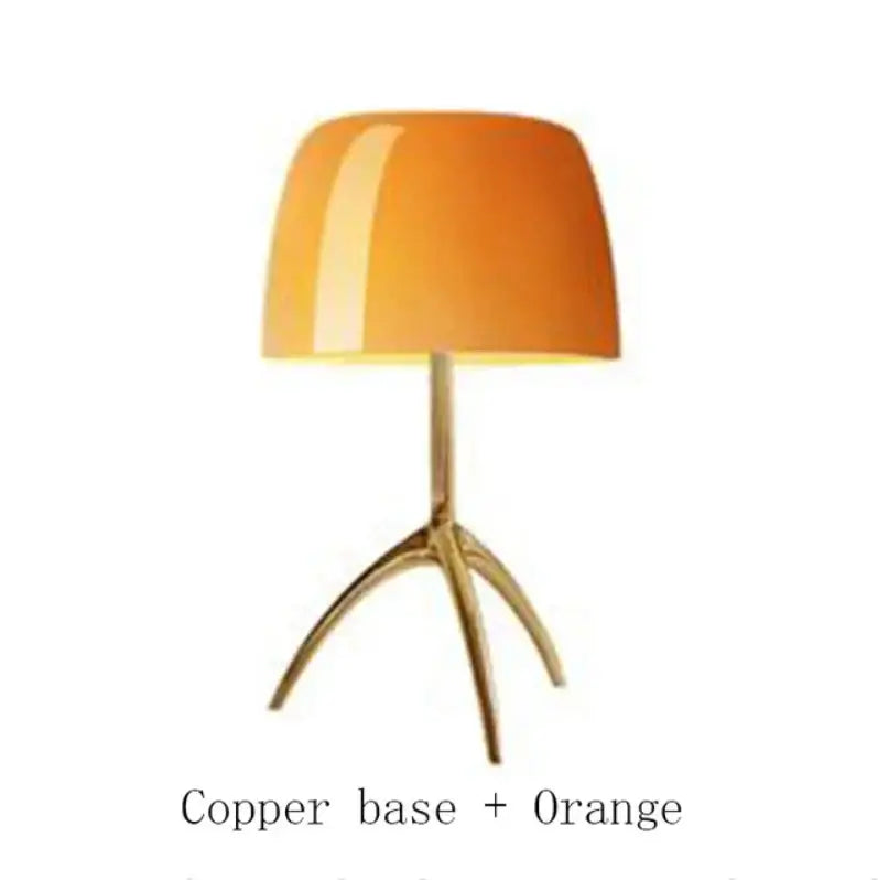 Modern cream glass lumiere table lamp bedroom chrome tripod light