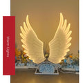 Luminescent angel wings led sculpture bedroom party stage light