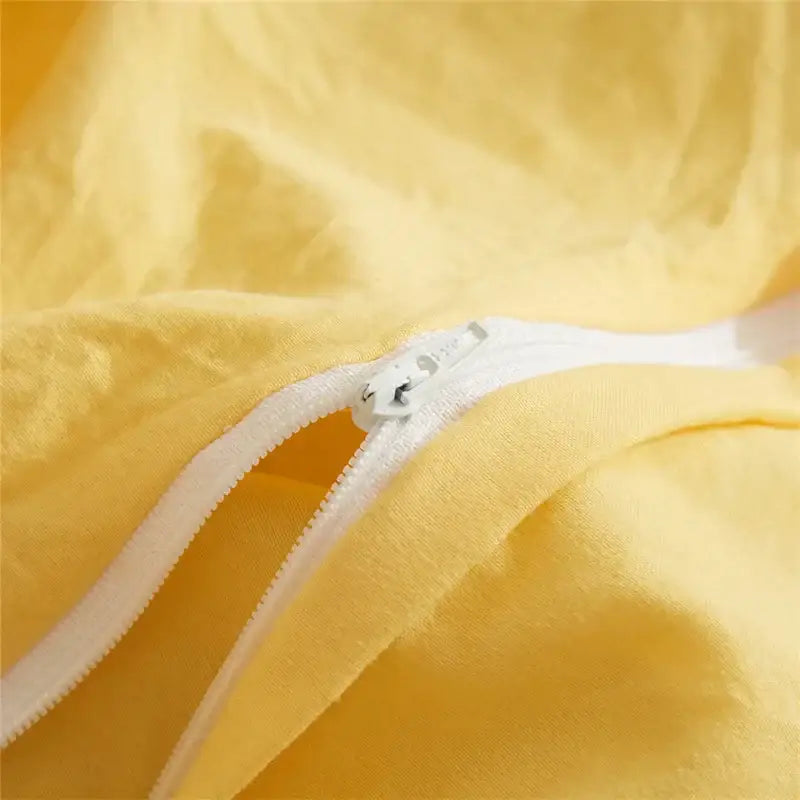 Luxe furball tasseled yellow bedding set bedroom pom pom duvet cover