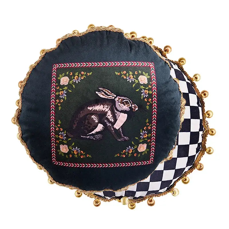 Luxe black & white greyhound decorative pillow cover living room accent