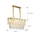 Luxe palace ceiling chandelier gold crystal light for dining room