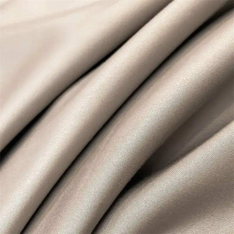 Luxurious gray satin piece duvet cover bedroom bedding set