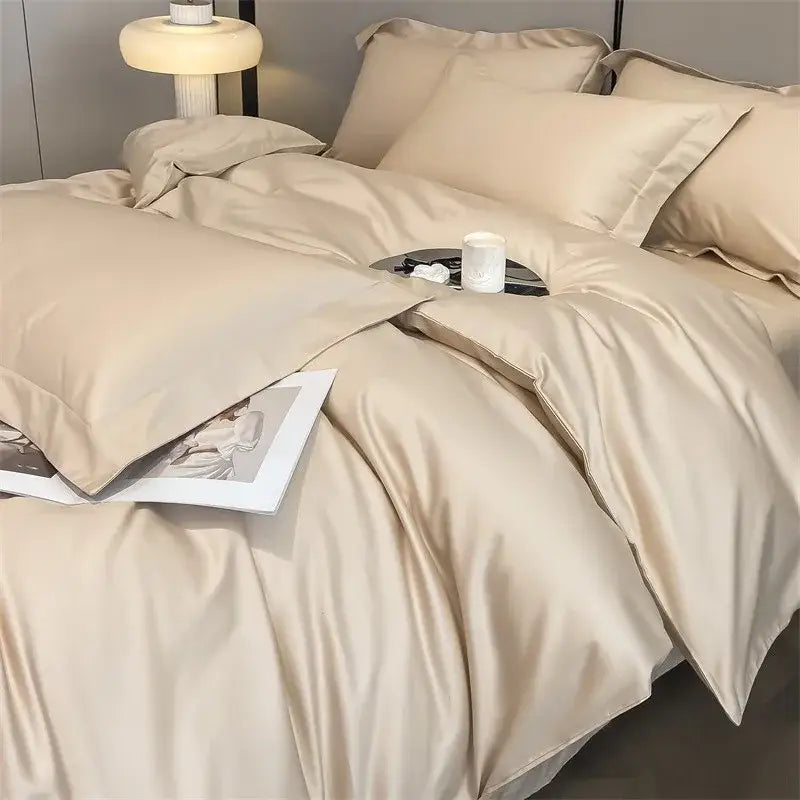 Slate blue egyptian cotton duvet cover set bedroom bedding