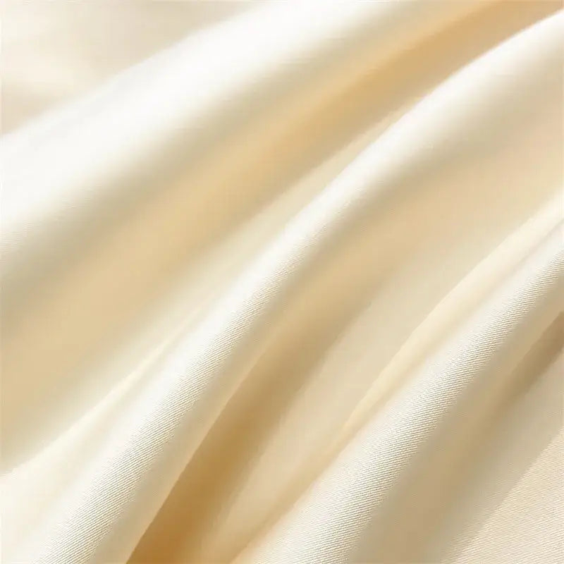 Luxurious white satin egyptian cotton duvet cover bedroom bedding